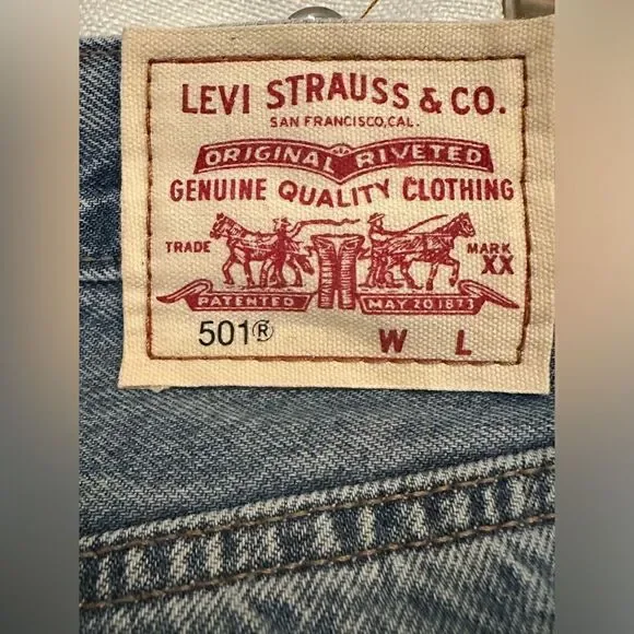 Levi’s- 501 High Rise, Straight Leg- new without Tag - Picture 2 of 5